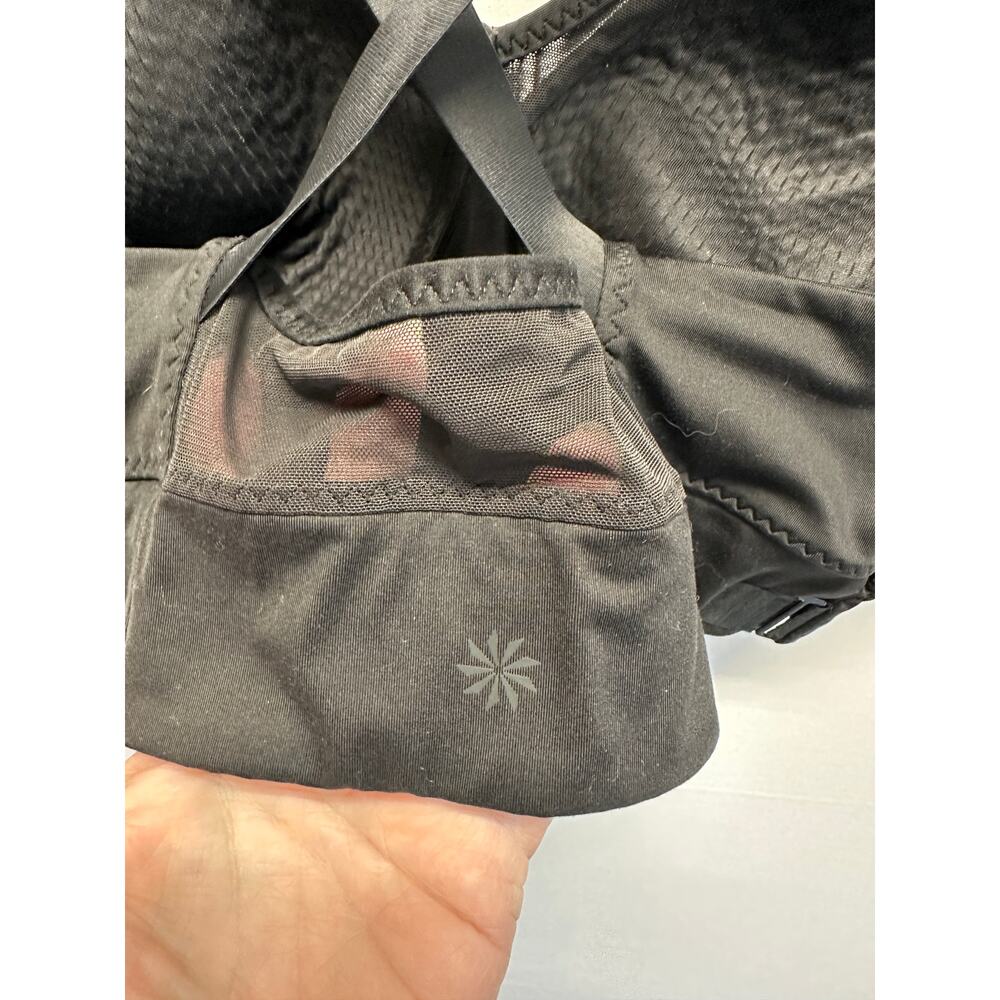 Athleta Black Sports Bra‎ Strappy Size L Adjustable - Picture 5 of 7